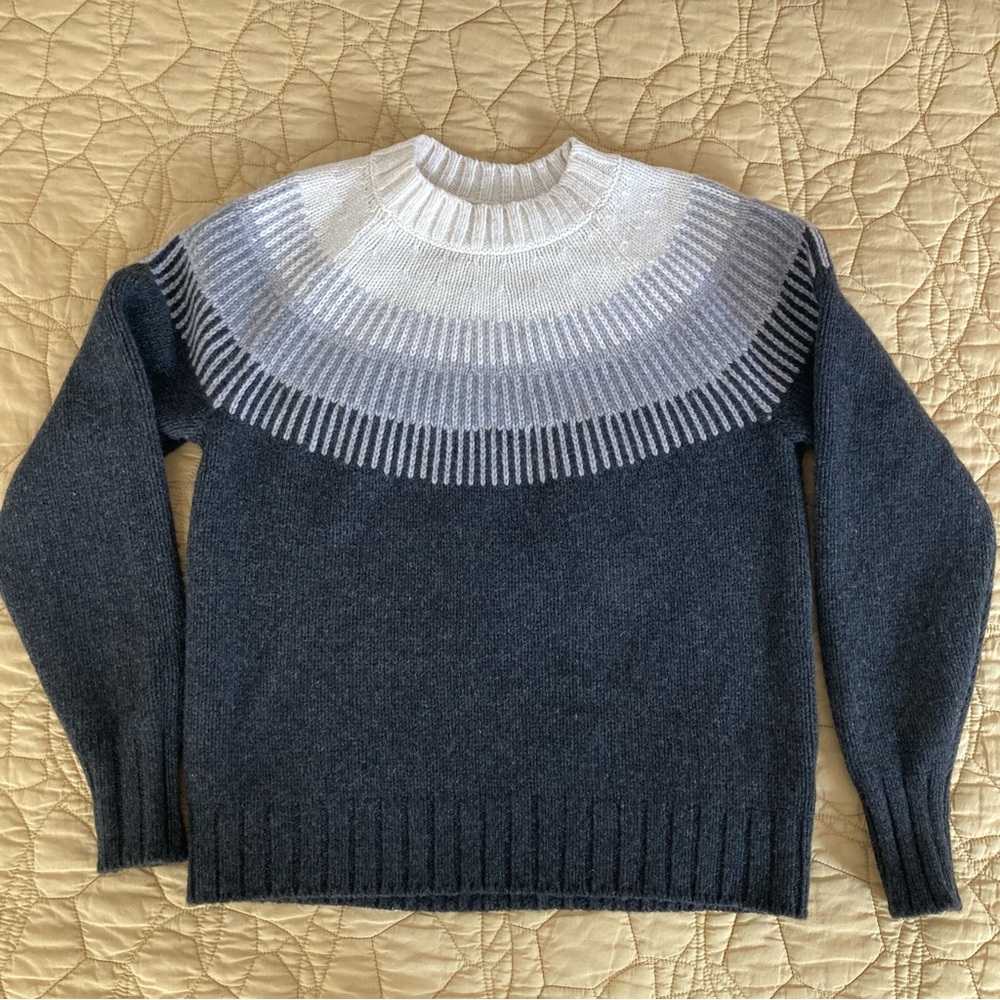 Everlane Fair Isle 100% Wool Sweater